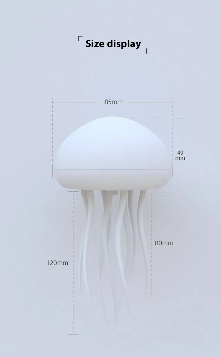 Jellyfish LED Lamp – Desk & Bedside Decor - TWISSERLY