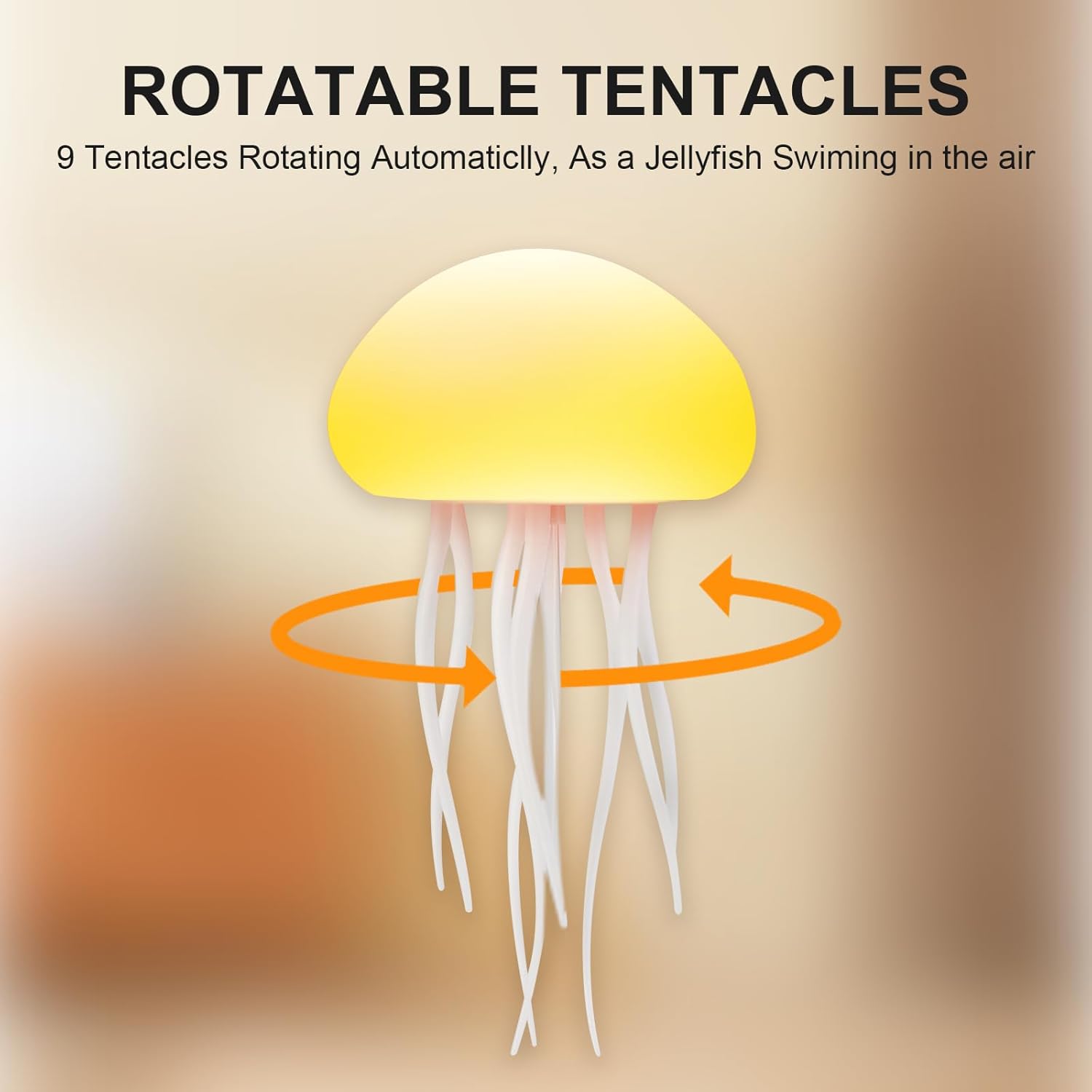 Jellyfish LED Lamp – Desk & Bedside Decor - TWISSERLY