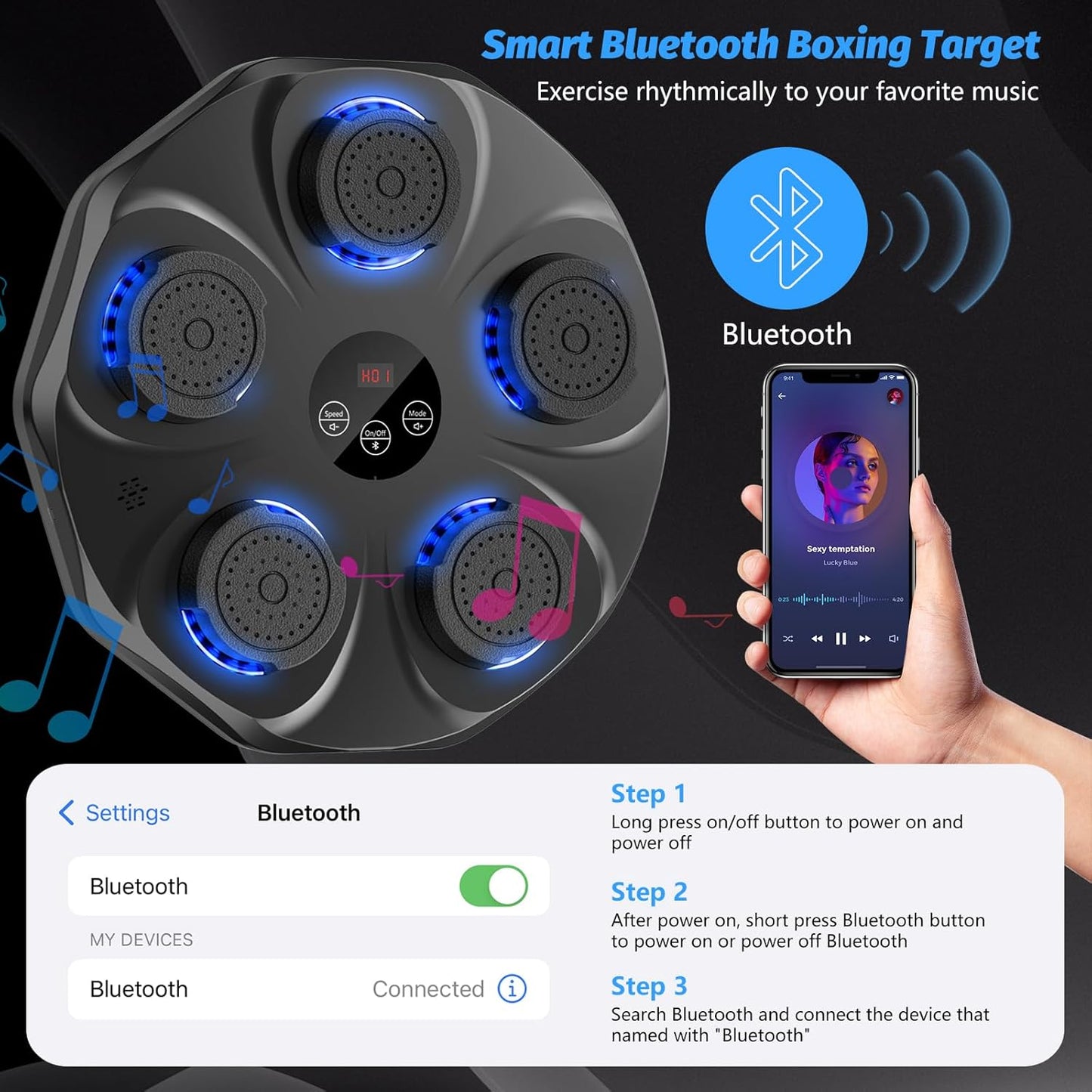 Music Boxing Machine Household With RGB Light - TWISSERLY