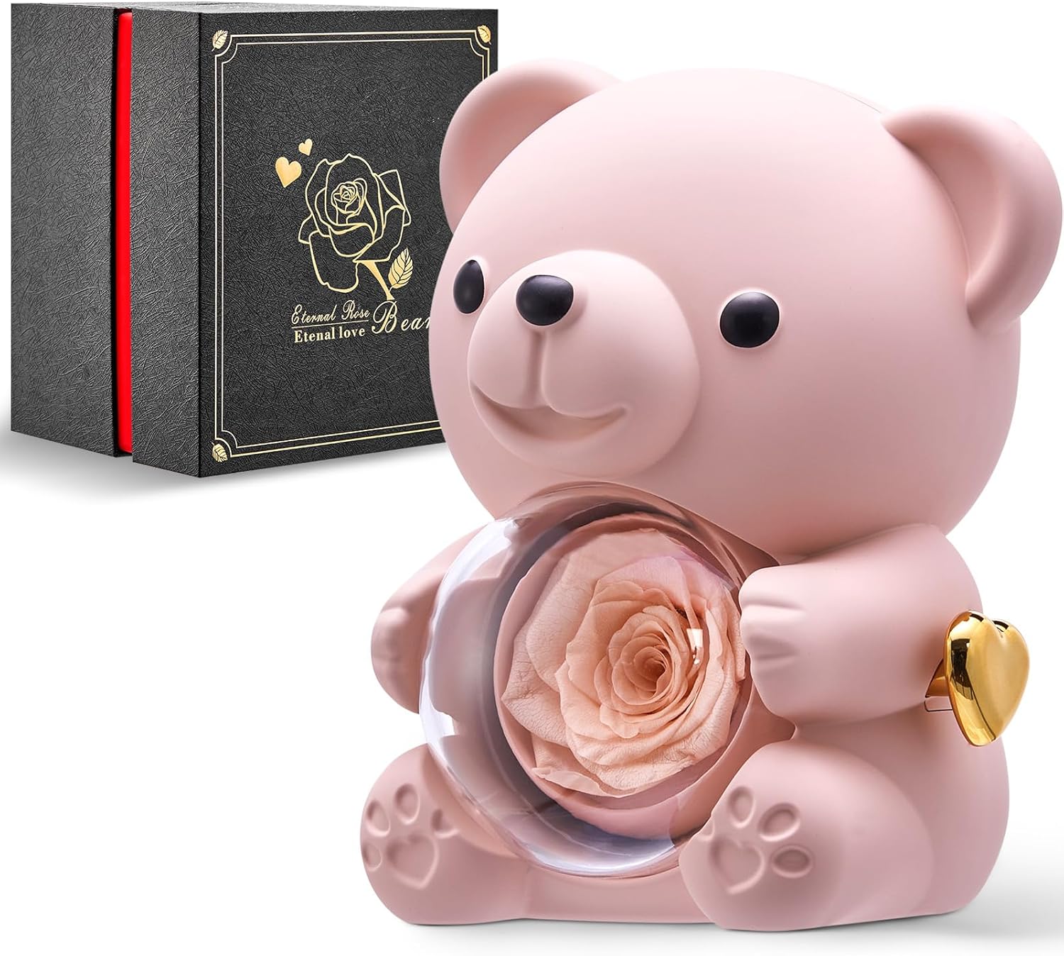 Eternal Rose Teddy Bear Jewelry Box - TWISSERLY