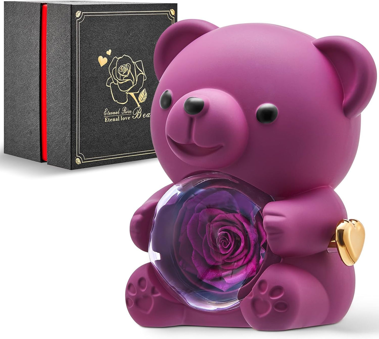 Eternal Rose Teddy Bear Jewelry Box - TWISSERLY