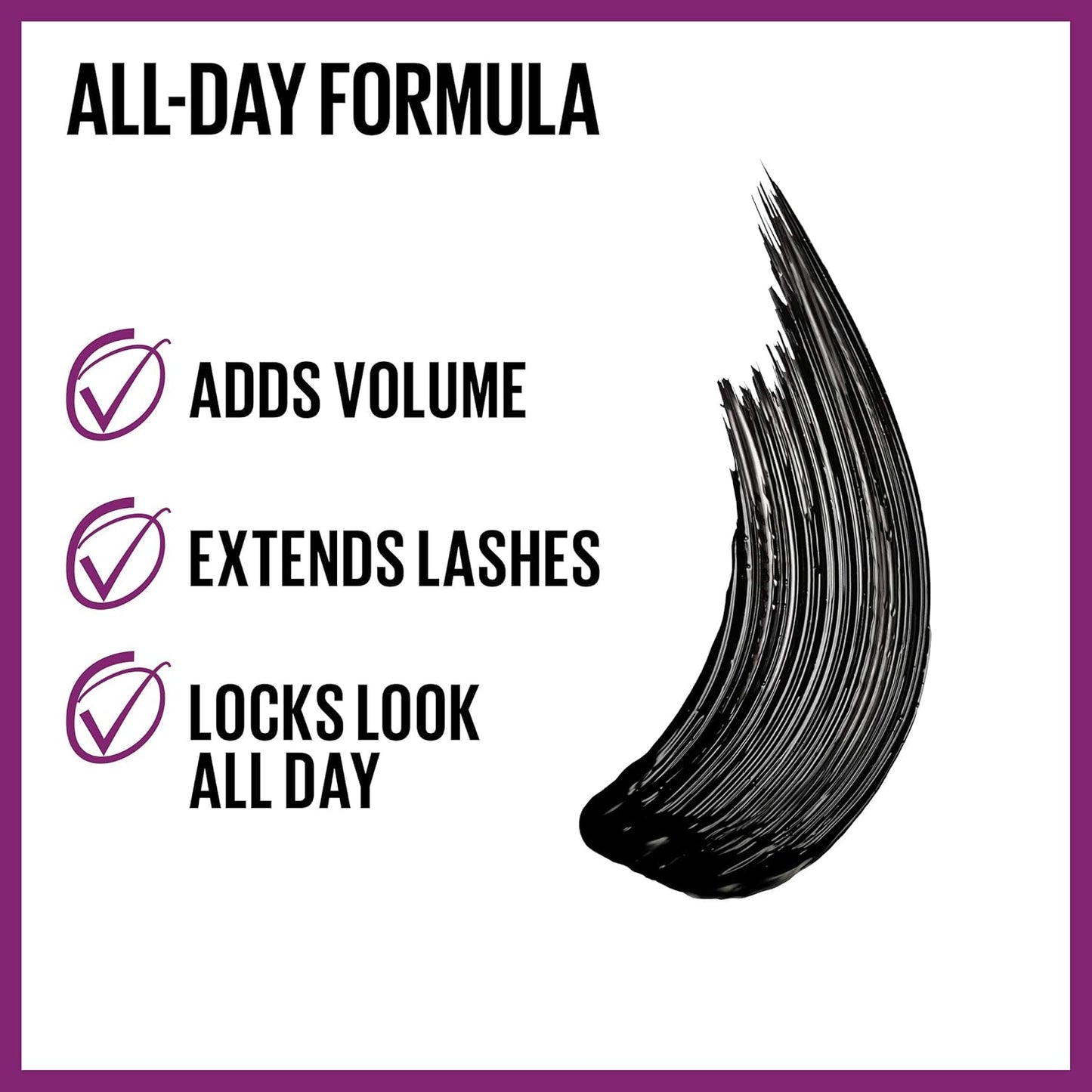 Maybelline The Falsies Lash Lift Washable Mascara Volumizing, Lengthening, Lifting, Curling, Multiplying, Eye Makeup, Ultra Black, 1 Count - TWISSERLY