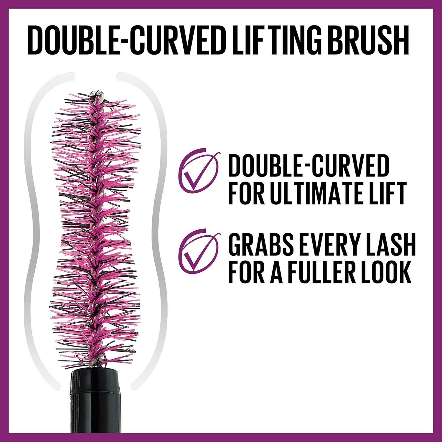 Maybelline The Falsies Lash Lift Washable Mascara Volumizing, Lengthening, Lifting, Curling, Multiplying, Eye Makeup, Ultra Black, 1 Count - TWISSERLY