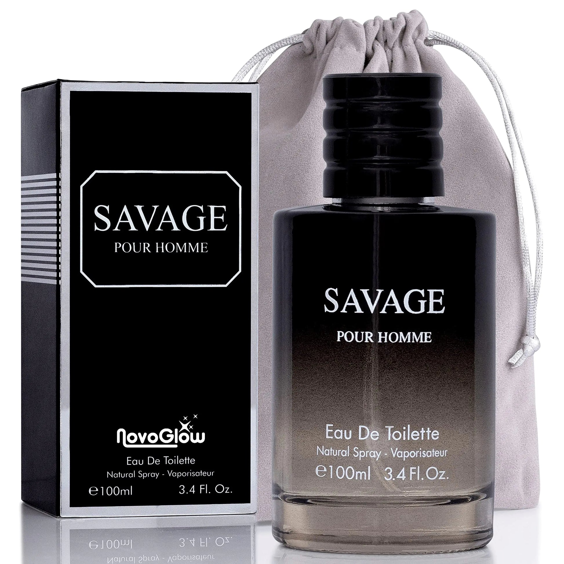 Savage for Men 3.4 Oz Men's Eau De Toilette Spray Refreshing & Warm Masculine Scent for Daily Use Men's Casual Cologne Great Holiday Gift Smell Fresh All Day A Gift for Any Occasion - TWISSERLY