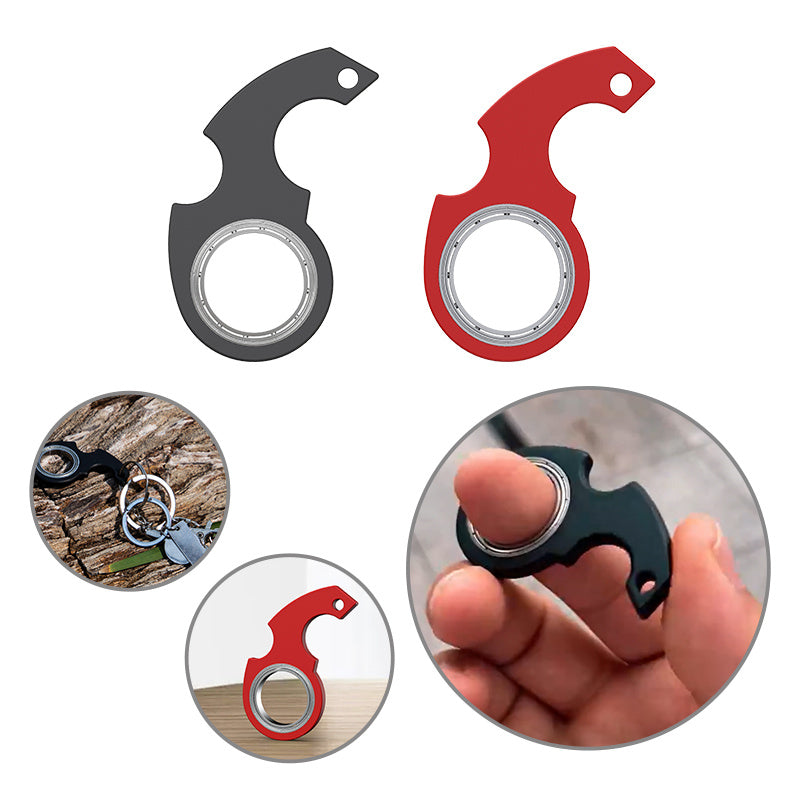 Creative Fidget Spinner Toy Keychain Hand Spinner Anti-Anxiety Toy Relieves Stress Finger Spinner Keychain Bottle Opener Kids Toy - TWISSERLY