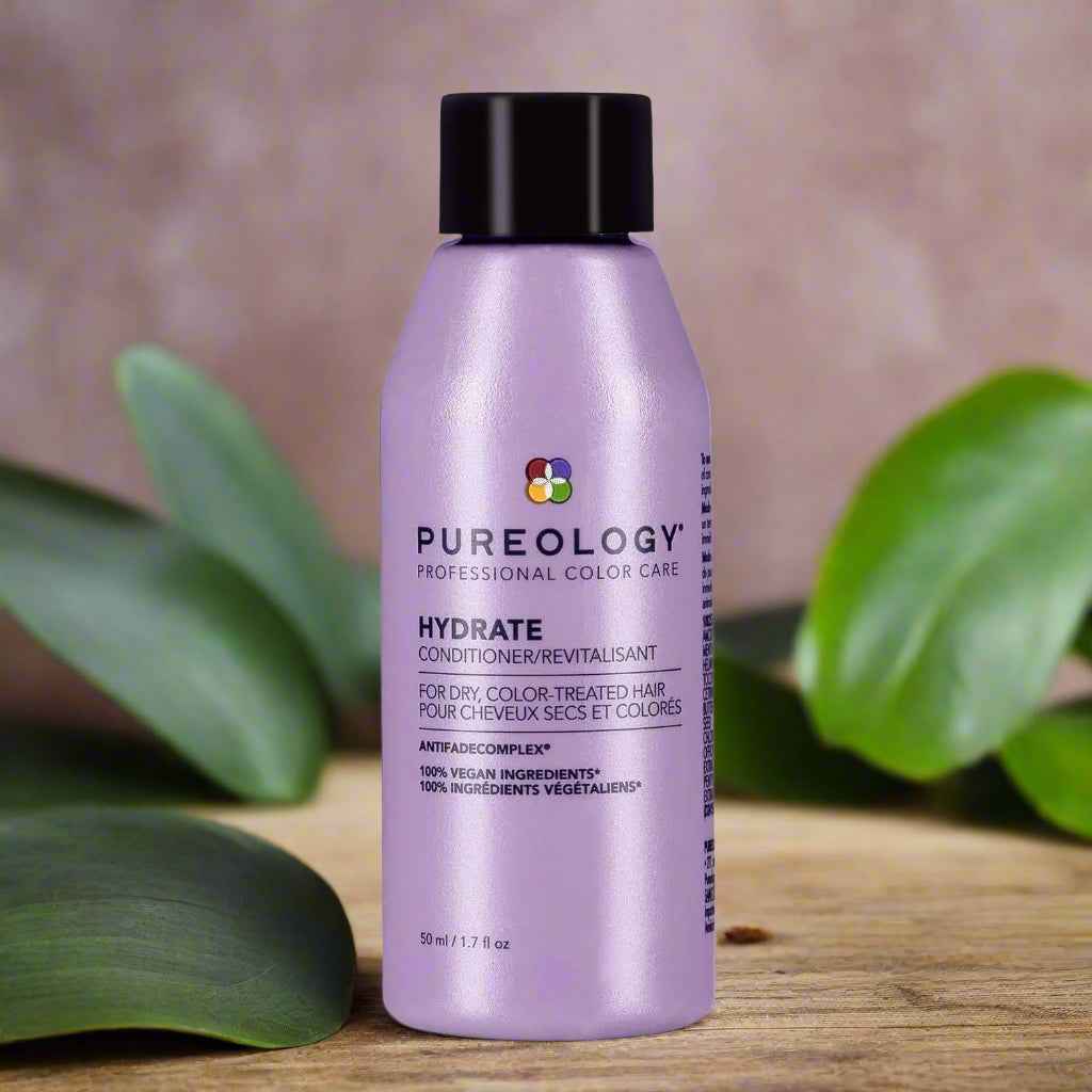 Pureology Hydrate Moisturizing Conditioner | Softens and Deeply Hydrates Dry Hair | For Medium to Thick Color Treated Hair | Sulfate-Free | Vegan 1.7 Fl Oz (Pack of 1) - TWISSERLY